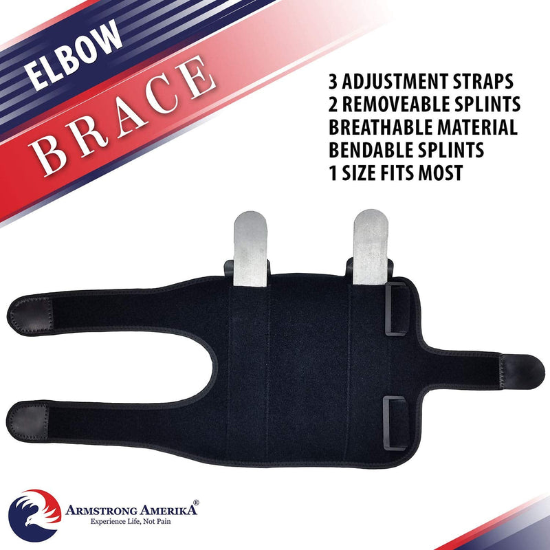 Elbow Splint Tendonitis Elbow Brace – Cubital Tunnel Brace for Sleeping - Tennis Elbow Support with Arm Compression Sleeve Elbow Immobilizer for Ulnar Nerve Brace Elbow Pain Men Women - Fits Most - NewNest Australia