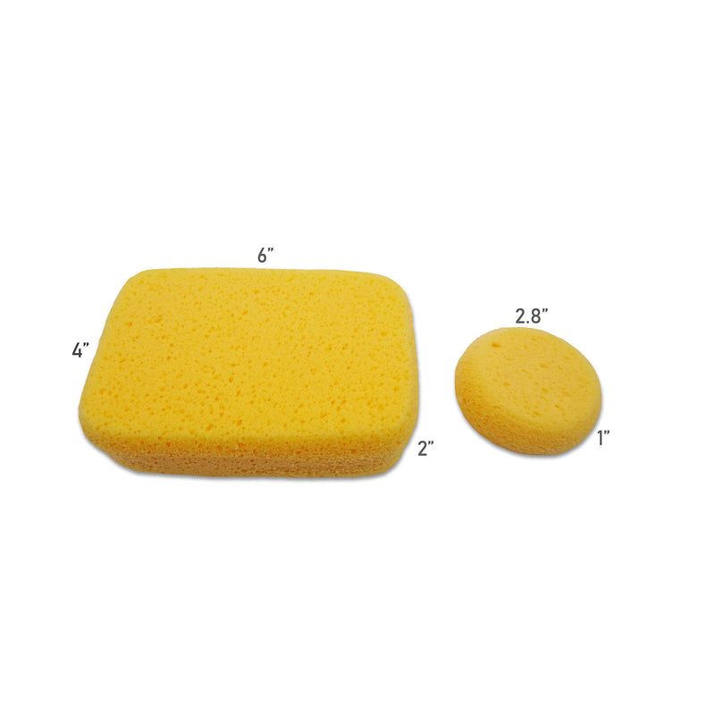 Premium Synthetic Art Crafts Sponges - 6pc Value Pack for Painting, Artists, Pottery, Face Paint, Crafts & Hobbies by Lullingworth® - NewNest Australia