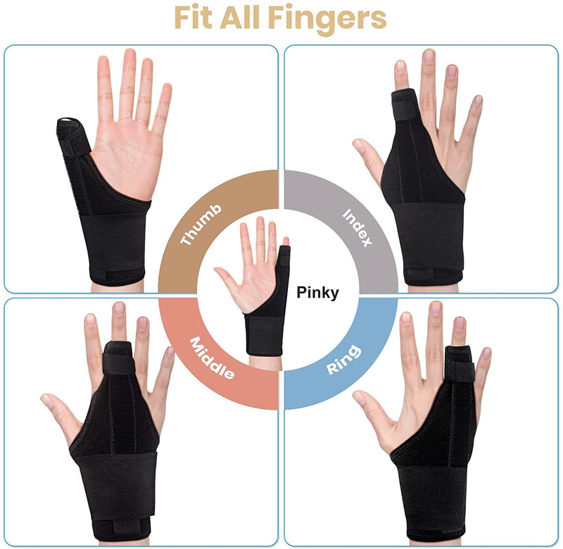 EDNYZAKRN Trigger Finger Splint, Pinky Finger Splints for Finger Pain Relief and Broken Fingers, Little Finger Brace Wrist Support for Carpal Tunnel Arthritis Tendonitis (Small) Small - NewNest Australia