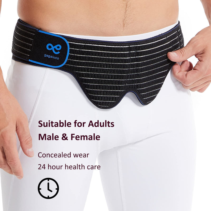 gagaiuco Inguinal Hernia Belt for Men and Women Flexible Adjustable Inguinal Hernia Belt Inguinal Hernia Support Pain Relief with 2 Removable Compression Pads Inguinal Hernia Left (L) L 1 - NewNest Australia