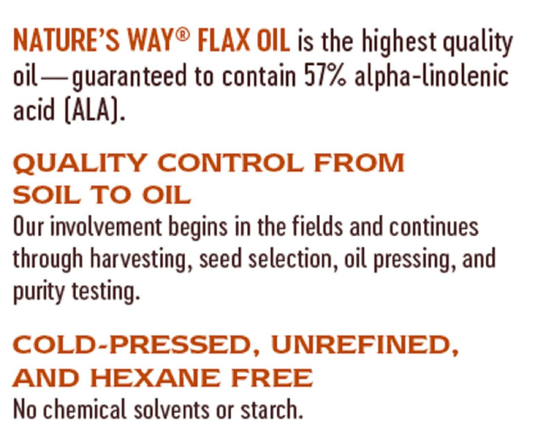 Nature's Way Flax Oil 1300mg, 200 Softgels - NewNest Australia