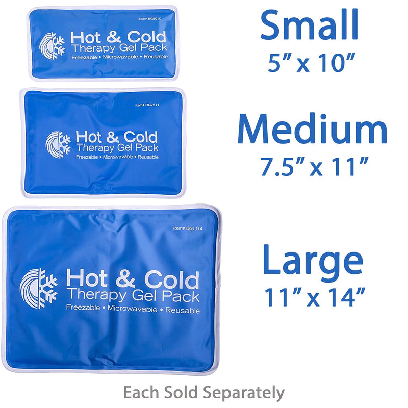 Roscoe Gel Ice Pack and Ice Packs for Injuries Reusable, Ice Pack for Back, Shoulder, Knee, 5 x 10 Inches Small - NewNest Australia