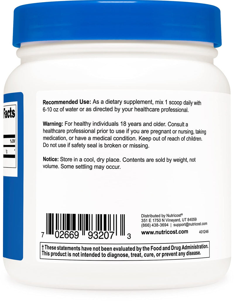Nutricost Pure Choline Bitartrate Powder 500 Grams 1.10 Pound (Pack of 1) - NewNest Australia