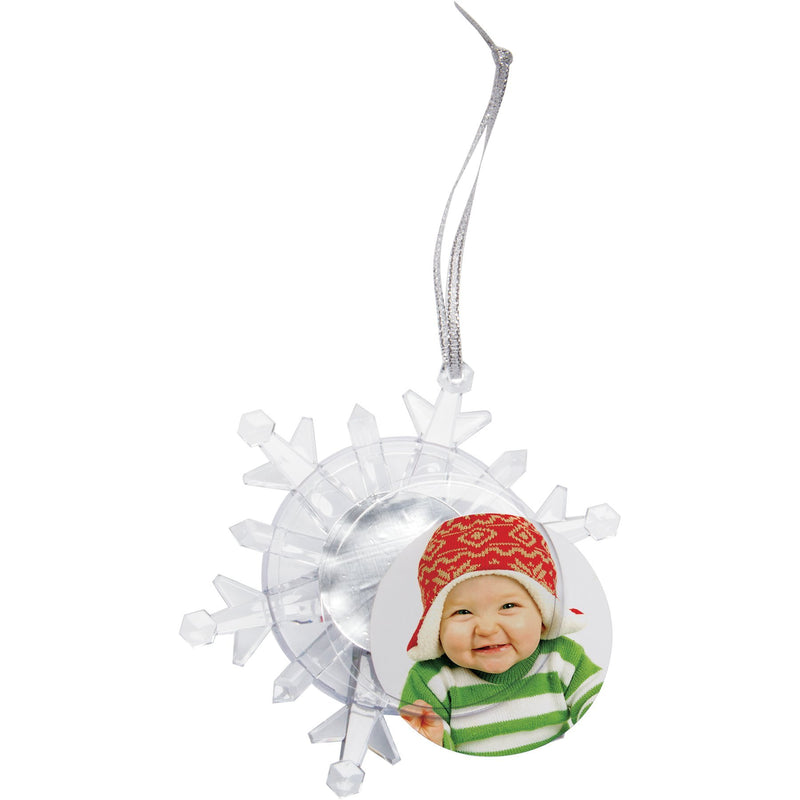 NewNest Australia - Neil Enterprises, Inc Light Up Photo Snowflake Ornament 