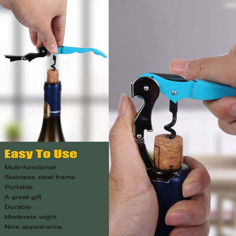 SIVERMISE Waiters Corkscrew, Wine Bottle Opener, Multi-Functional All-in-1(Multi-Color, Pack of 4) - NewNest Australia