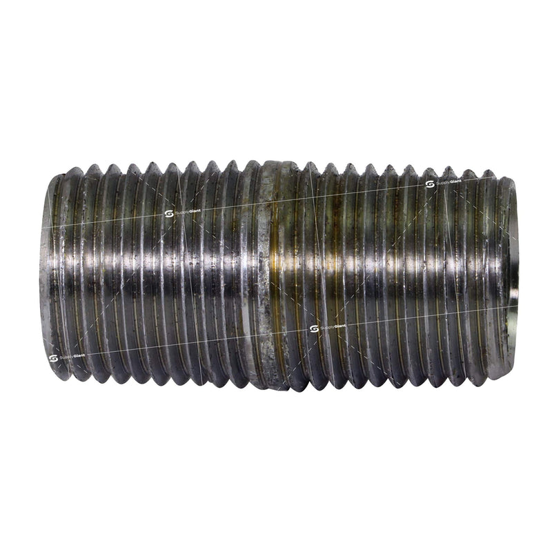 Supply Giant OQHM1400-10 Pre Cut Industrial Steel Closed Nipple, Connectors, Used To Build Vintage Furniture, Quarter Inch Threaded Pipes and Fittings, 1/4'' x 1", Galvanized (Pack of 10), 1/4" x 1" 1/4" x 1" Pack Of 10 - NewNest Australia