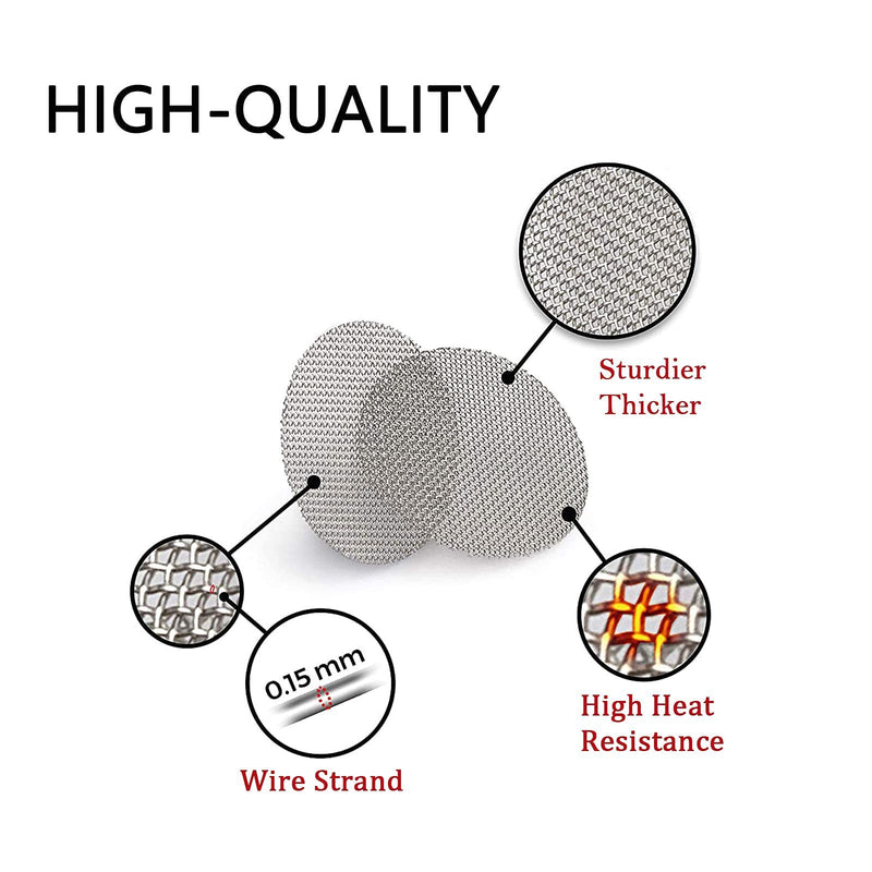 100pcs Pipe Screens, 3/4 Inch Pipe Filters, 50pcs Premium Stainless Steel Pipe Screens and 50pcs Brass Filters 100 Count (Pack of 1) - NewNest Australia
