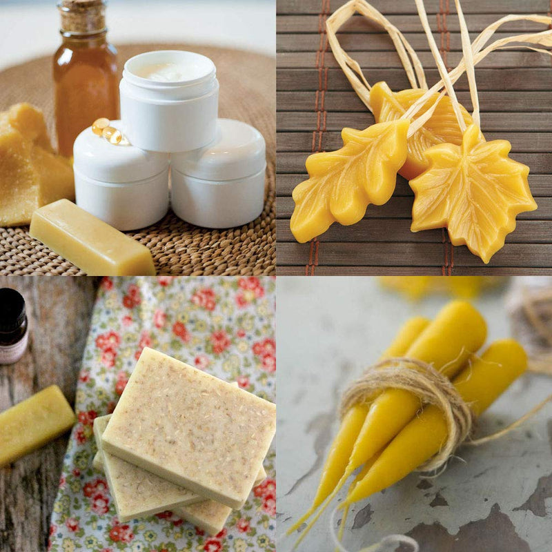 EricX Light Beeswax Bars 7oz,1oz for Each Beeswax Bars,Pack of 7 Beeswax Bars Cosmetic Grade - NewNest Australia
