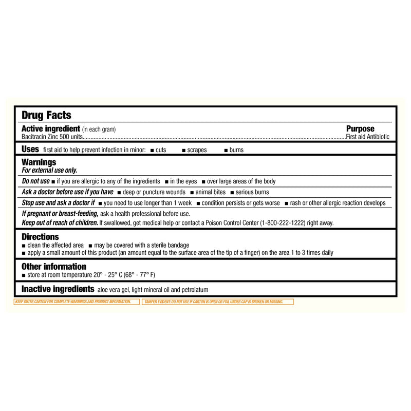 Bacitraycin Plus First Aid Antibiotic, Original, with Moisturizing Aloe, 1 oz. 1 Ounce (Pack of 1) - NewNest Australia