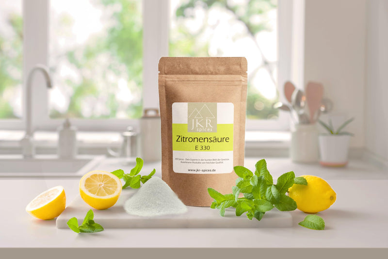 JKR Spices® 250g citric acid powder food grade E330 | Citric acid as an acidulant and preservative for cooking and baking | As a descaler or all-purpose cleaner 250 GR - NewNest Australia