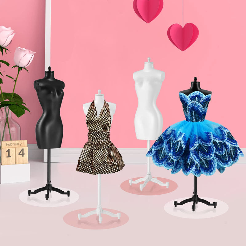 ARTIBETTER 6pcs Doll Dress Form Cloth Gown Display Support Holder Toy Mannequin Model Stand Accessories for Doll Dresses Dollhouse Decoration - NewNest Australia