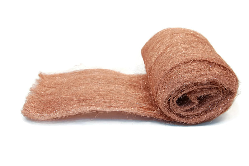 Copper Wool 3.5 Oz Skein/Pad -by Rogue River Tools. (FINE Grade) -Made in USA, Pure Copper (Fine) Fine - NewNest Australia