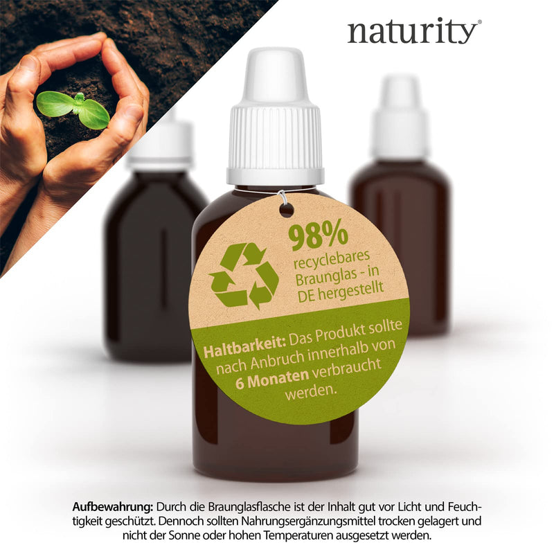 NATURITY organic grapefruit seed extract, 1200 mg bioflavonoids/100 ml, certified organic quality, vegan and made in Germany, easy and clean to use 100 ml (pack of 1) - NewNest Australia