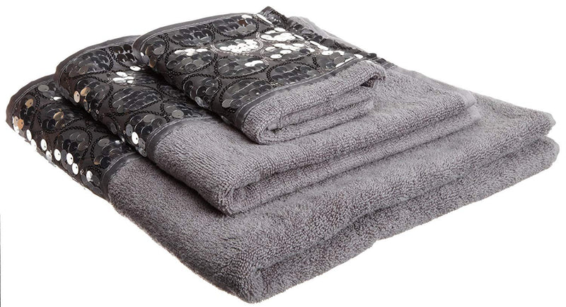 Popular Bath Bath Towels, Sinatra Collection, 3-Piece Set, Silver Towel Set - NewNest Australia