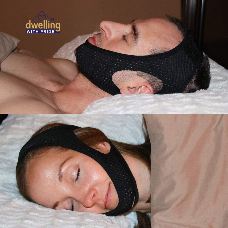 Chin Strap Snore Silencer | Anti-Dry Mouth Straps | Stop Noise | Snoreless Sleeping Solution for Men and Women | Breathing Aid for Snoring - NewNest Australia