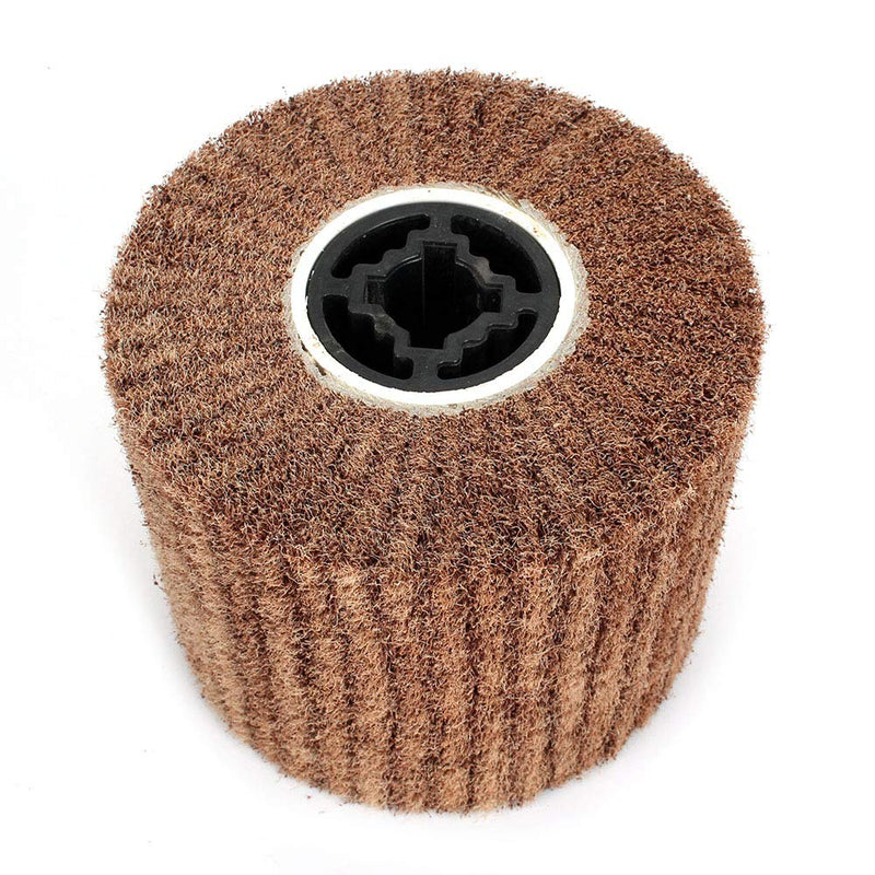 120x100mm Non-woven Abrasive Flap Wire Drawing Polishing Burnishing Wheel for The Surface Treatment of Metal Products 180 Grit 180# - NewNest Australia