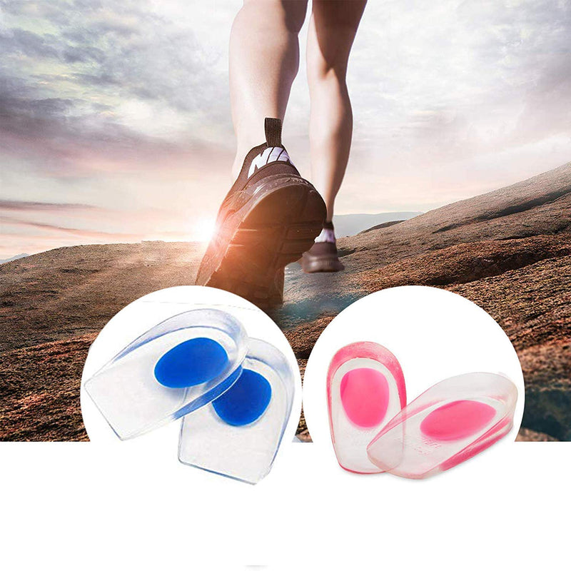 siismi 3 pairs of gel insoles, heel support, Achilles tendon heel, heel cup support pads for plantar fasciitis (women). - NewNest Australia