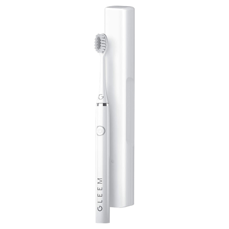 Gleem Battery Power Electric Toothbrush with Travel Case, Soft Bristles, White 1 Count (Pack of 1) - NewNest Australia