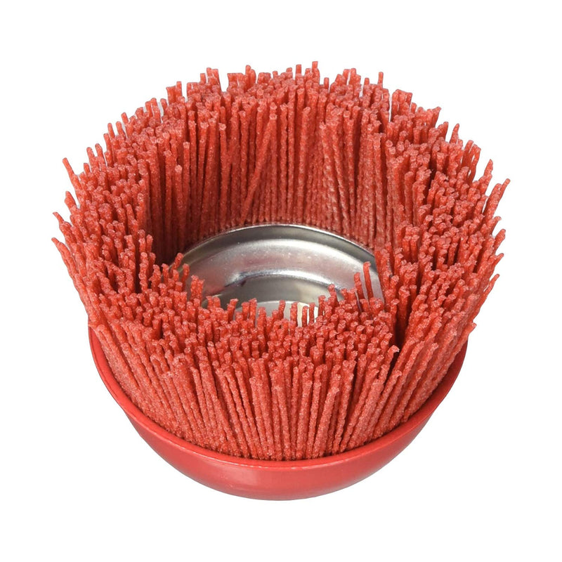 Al's Liner Abrasive 180 Grit Nylon Bristle Cup Brush - 6 Inch - Safe for Use on Metal, Wood, Aluminum and Plastic Surfaces (TOOR6) 6" - NewNest Australia