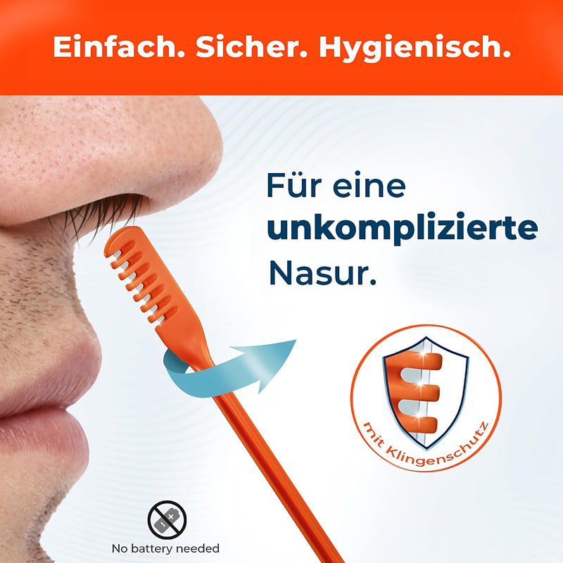 Silkslide Nose Hair Trimmer, Nose Trimmer, Nose Hair Razor For Men, Women With One Blade Known From Lion'S Den, Without Electricity, Hygienically Produced In D 3 Pieces - NewNest Australia