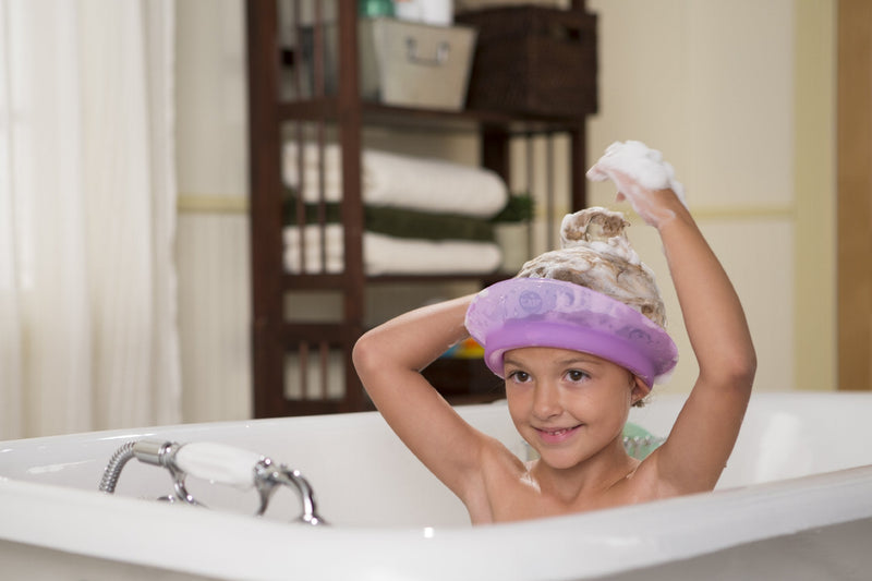 Kair Bath Visor for Babies, Safe Silicone Shower Cap for Kids, Shower Water Guard for Baby Bath and Toddler Bath - Blue - NewNest Australia