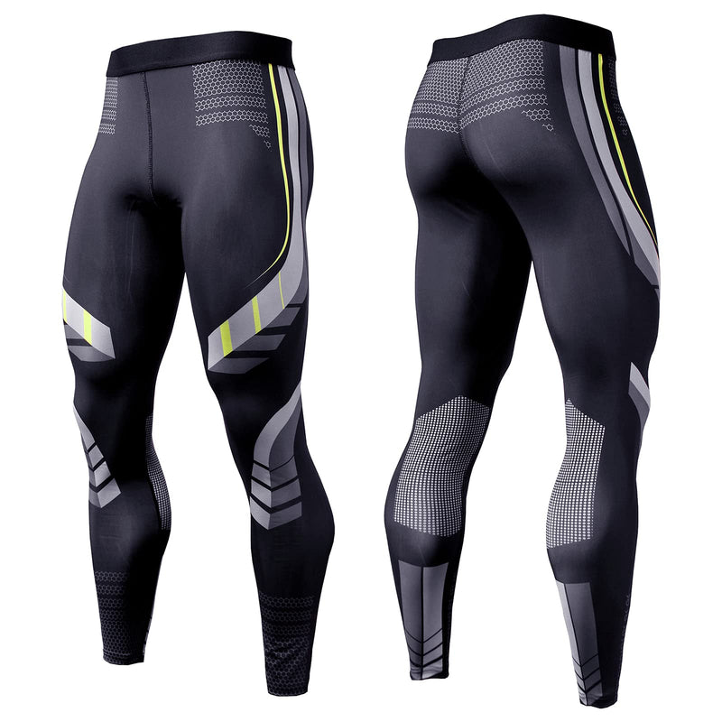 OEBLD Compression Pants Men UV Blocking Running Tights 1 or 2 Pack Gym Yoga Leggings for Athletic Workout Black+reddotpant X-Large - NewNest Australia