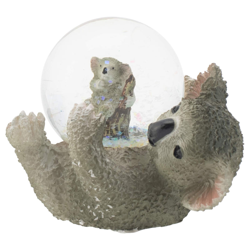 NewNest Australia - Elanze Designs Mommy Koala and Joey Baby Figurine 45MM Glitter Water Globe Decoration 