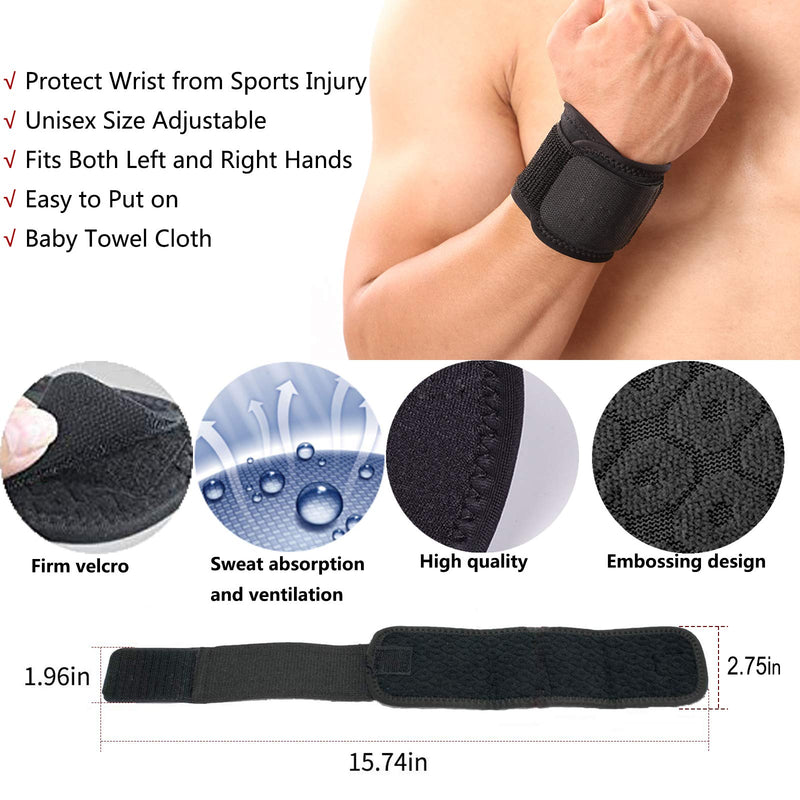 Wrist Brace, 2 PACK Wrist Wraps for Carpal Tunnel for women and men. Wrist Straps for Weightlifting, Working Out and Pain Relief. Flexible, Highly Elastic, Adjustable, Comfortable and Multi-Functional Starry sky black One Size - NewNest Australia