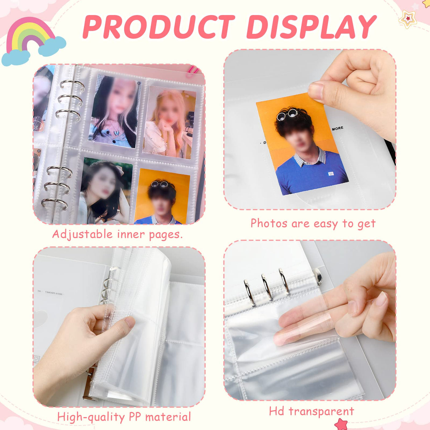 Kpop Photocard Binder, Kpop Photocard Holder Book with Elastic