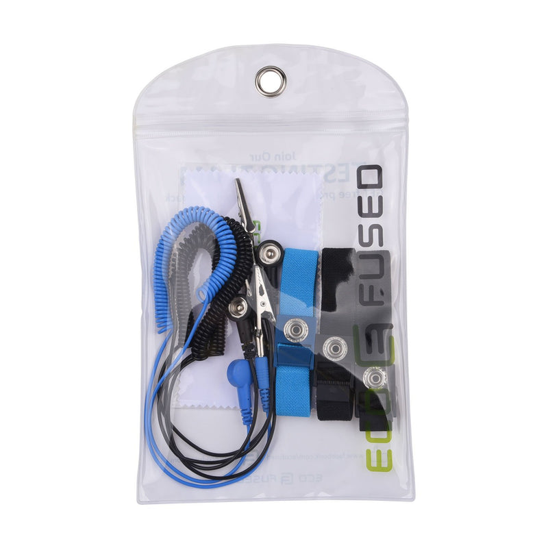 Anti Static Wrist Straps - 3 Pack - Reusable Anti-Static Wrist Straps Equipped with Grounding Wire and Alligator Clip - Enables You to Ground Yourself While Working on Sensitive Electronics 2x Black + 1x Blue - NewNest Australia