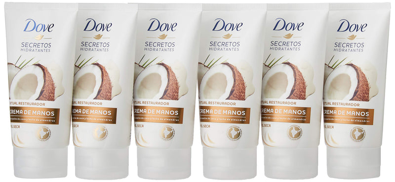 Dove Coconut Oil and Almond Milk Hand Cream, 6 Pack (75ml x 6) - NewNest Australia