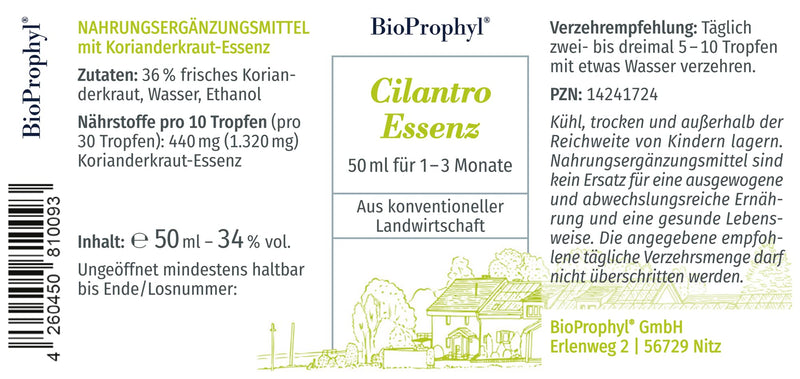 Bioprophyl Execution Final Package - 1X Organic Chlorella 500 + 1X Wild Garlic Essence + 1X Cilantro Essence - Pure Natural Without Additives - For 1 Month To Complete The Dr Klinghardt Treatment - NewNest Australia