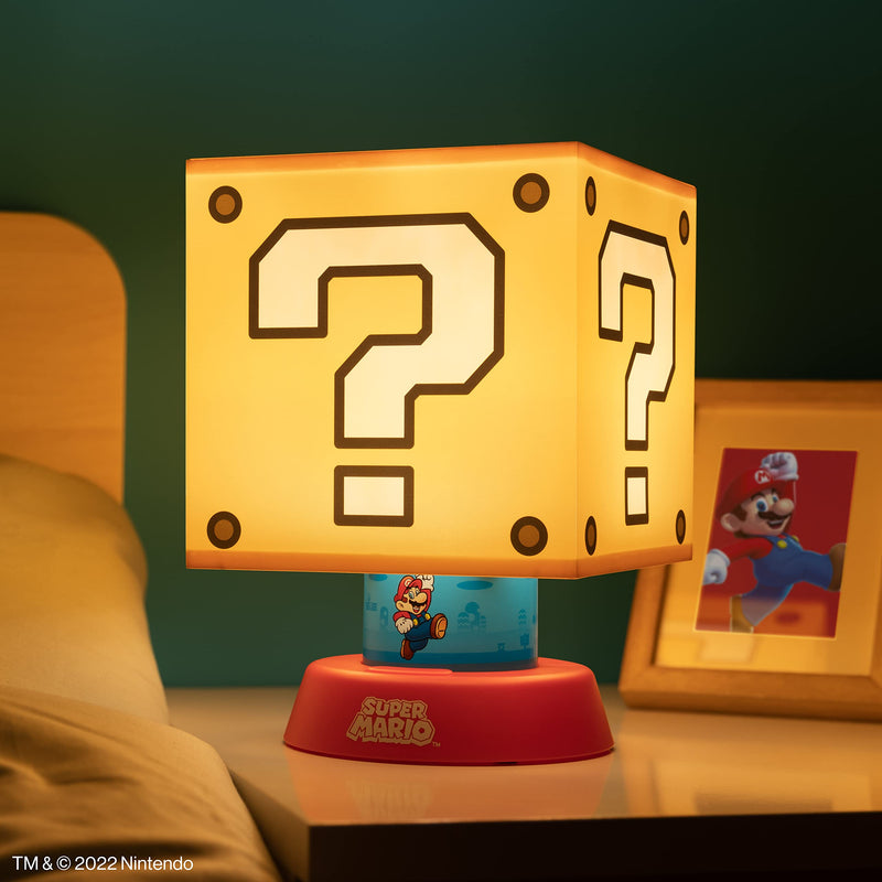 Paladone Super Mario Icon Lamp with Three Brightness Settings and Auto Shut Off, Nintendo Merchandise - NewNest Australia