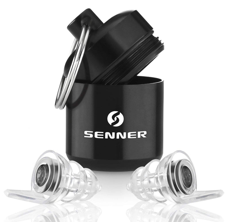Senner MotoPro Reusable Hearing Protection- Ideal Ear Plugs for Motorcyclists with Aluminium Container, Especially Light Ear Protectors to wear, Reduce Wind Noises, Traffic Remains Audible - NewNest Australia