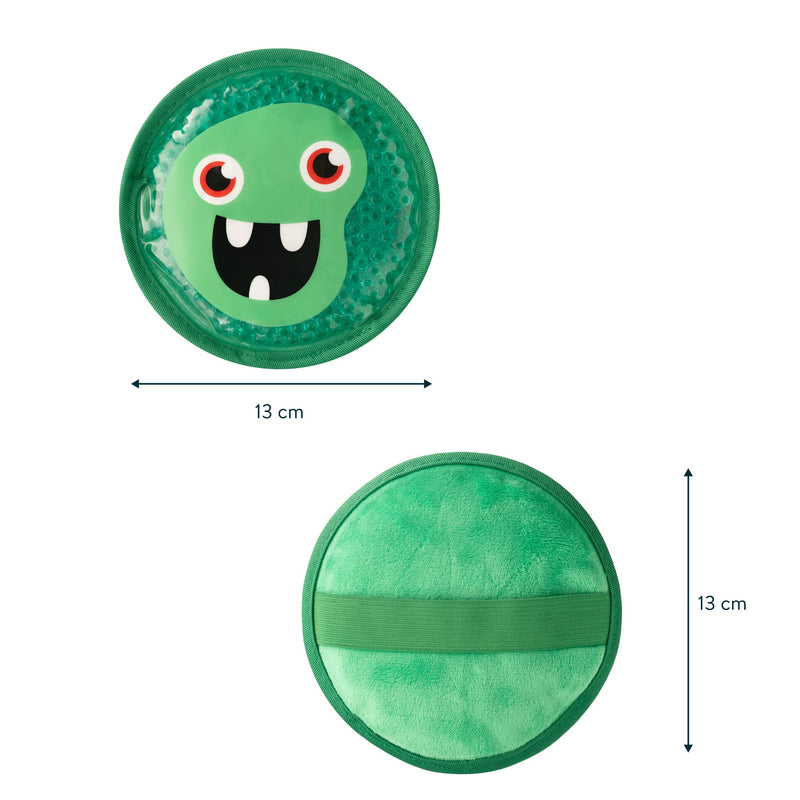 Magic Gel Cooling Pads For Children - 4 Small Monster Ice Packs With Elastic Band - Say Goodbye To Ouch'S With The Cold And Warm Compress - Non-Toxic & Safe And Also For Wisdom Teeth - NewNest Australia