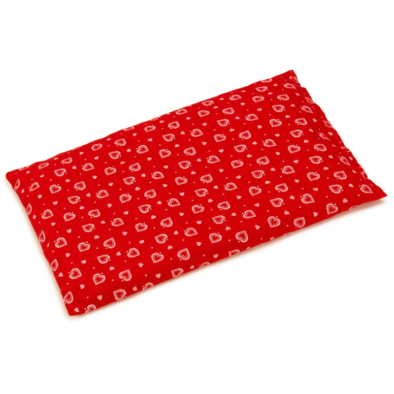 Spelled pillow 30 x 20 cm, heart red - As a heat pillow & cold pillow - Spelled grain pillow for microwave and oven - 30x20cm - NewNest Australia
