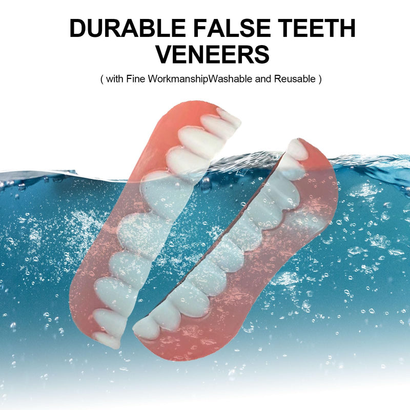 EUPSIIU 5 pairs of false teeth veneers, fake teeth, false teeth veneers, cosmetic tooth cover, cosmetic veneers teeth women men temporary dentures for bad teeth 10 pieces - NewNest Australia