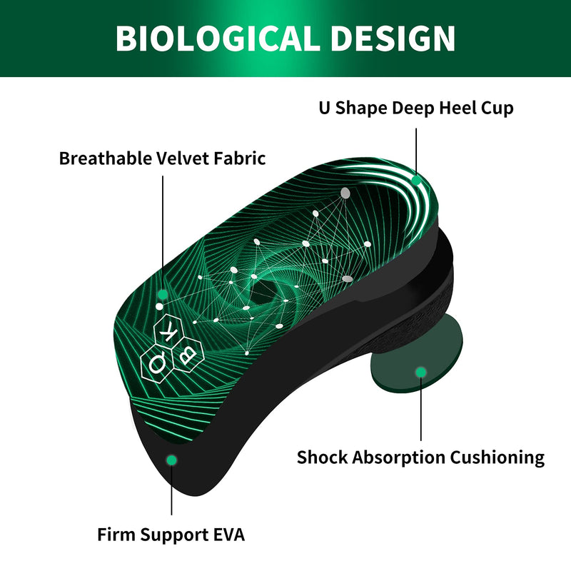 Orthotic Insoles, QBK 3/4 High Arch Support Insoles Women and Men, Insoles for Plantar Fasciitis Support, Flat Feet, OverPronation, Dispersal Heel Pressure and Pain Relief, M M: 6-8 - NewNest Australia