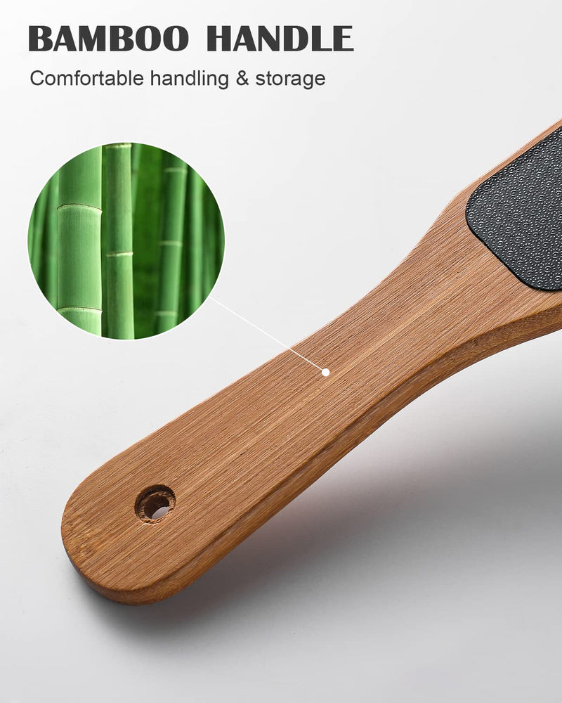Fvion Callus Remover - 2-In-1 Nano Glass Callus Rasp With Mirror, Professional Callus File For Wet & Dry Feet, Foot Rasp For Hard And Dead Skin, Foot Care Safe & Fast - NewNest Australia