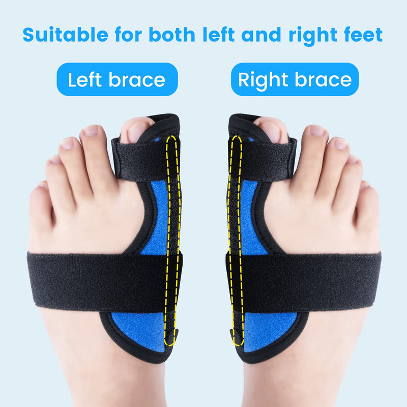 Big Toe Splint For Day & Night, Adjustable Big Toe Guard For Fracture Fixing Big Toe, Big Toe Support With 2 Aluminum Bar Support, For Sports Injuries Of The Big Toe - Right - NewNest Australia