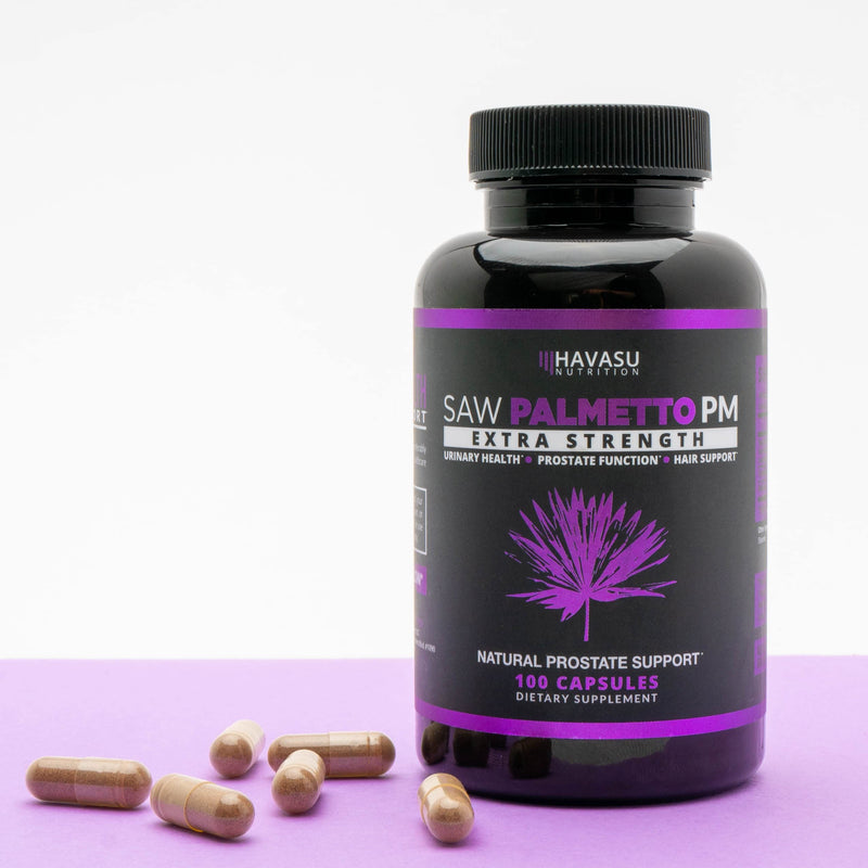 Saw Palmetto Prostate Supplements for Men as Potent DHT Blocker for Hair Growth and Beta Blocker to Decrease Frequent Urination (100, Purple) - NewNest Australia