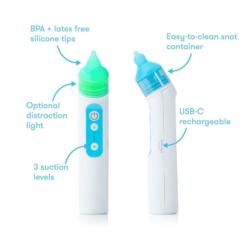 FridaBaby Electric NoseFrida | USB Rechargeable Nasal Aspirator with Different Levels of Suction by Frida Baby - NewNest Australia