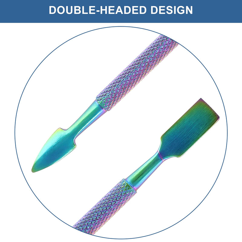 Suiwotin 3PCS Wax Carving Tools, Rainbow Stainless Steel Wax Tool Carving Tool Kit, Double-Headed, Rainbow Rainbow - 3PCS - NewNest Australia