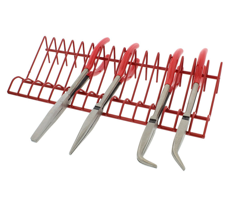 ABN 16pc Pliers Holder in Red - Wrench, Cutters, Hand Tool Organizers Storage Rack 16 Piece - NewNest Australia