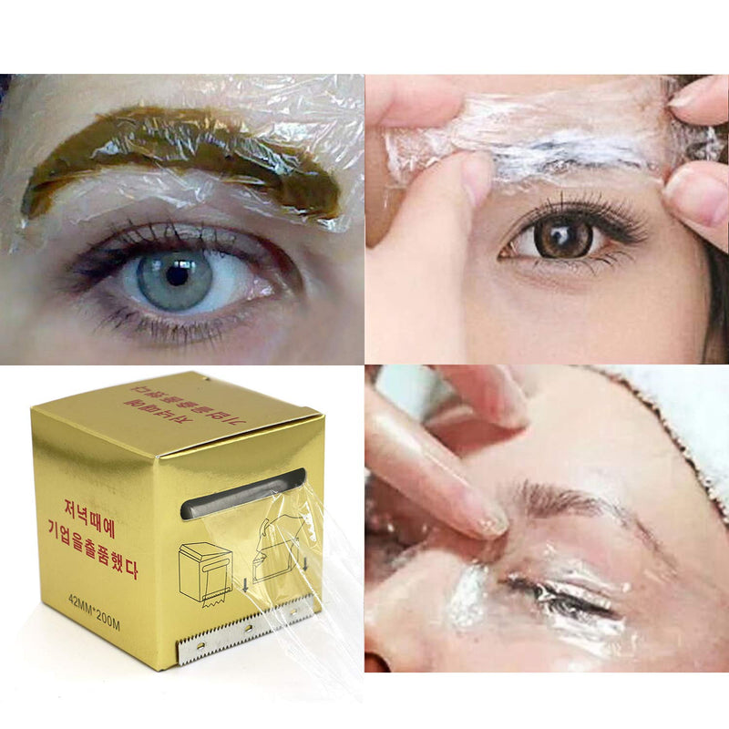 Eyebrow Tattoo Plastic Wrap, Tattoo Preservative Film, Professional Eyebrow Tattoo Makeup Supplies for Eyebrow Eyeline Tattoo Lip and Tattoo, Cover Film for Women Eyebrow Tatto Plastic Wrap - NewNest Australia