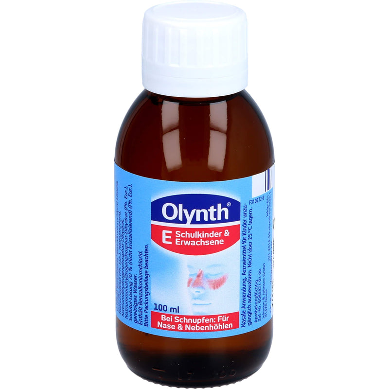 Olynth 0.1% - decongestant cold solution for adults and school children aged 6 and over - 100 ml nose drops - NewNest Australia