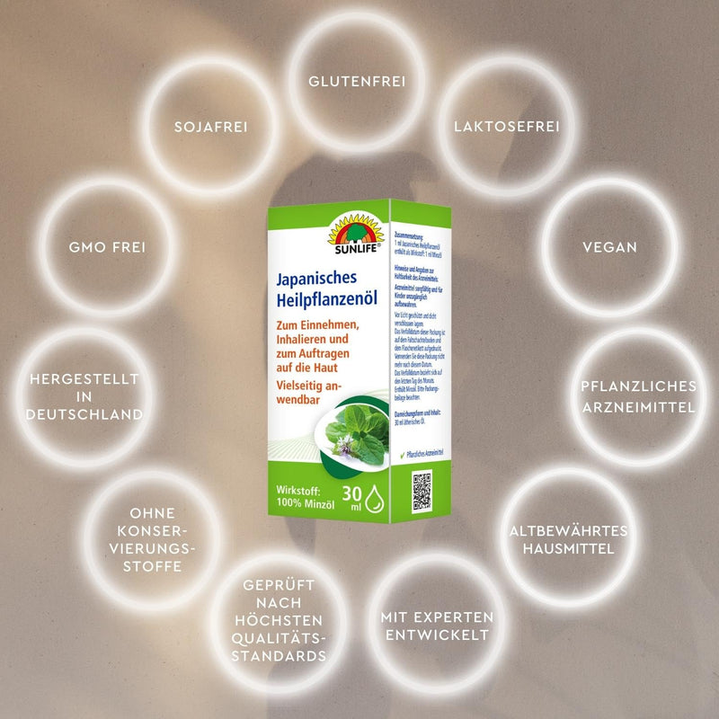Sunlife Japanese Medicinal Plant Oil 30 Ml - Essential Oil For Oral, Inhalation & Rubbing - Active Ingredient 100% Mint Oil - Japanese Mint Oil - Muscle Pain - Mint Cold Oil - NewNest Australia