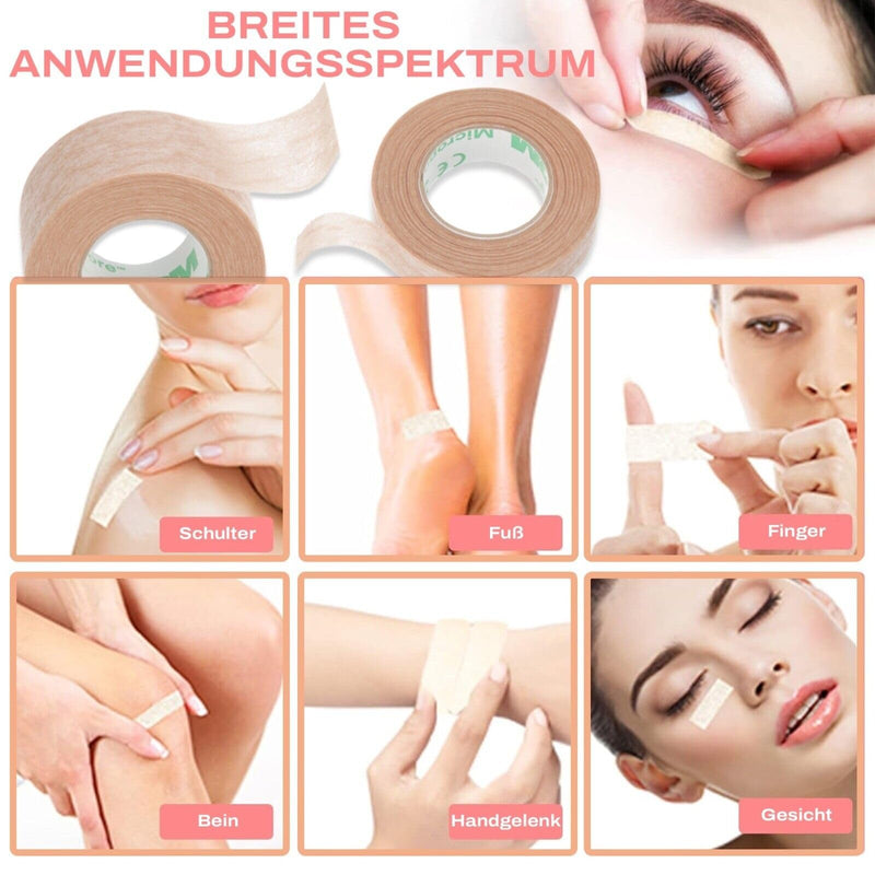 P-Beauty 3M Micropore non-woven plaster | medical tape | Tape, plaster | Hypoallergenic | Skin colors | for eyelash extensions and skin | Breathable, water-repellent (2.5cm x9.14m, 1 roll) 2.5cm - NewNest Australia