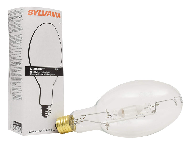 Sylvania SYL64036 M400/U/ED37 Clear Metal Halide Lamp, ED37 Mogul Screw (E39), 400 W, 4000K - NewNest Australia