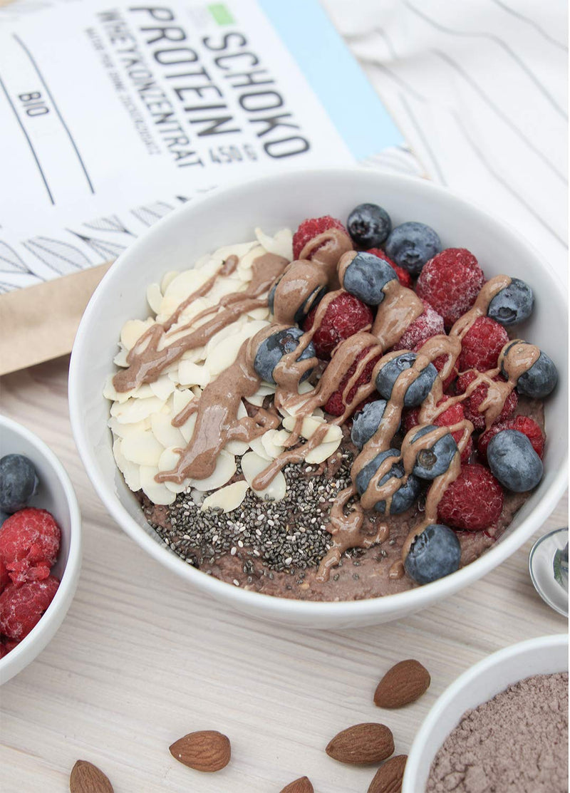 Organic Workout Organic Chocolate Protein Powder From Whey Protein Concentrate - Organic, Lower-Carb, Protein Powder, With Pure Cocoa, With Erythritol, Premium Whey Protein, From Pasture, 450 G - NewNest Australia